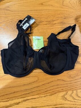Gossard Black Sheer Underwire Bra — Lightweight Support